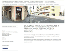 Tablet Screenshot of herencias-poblenou-barcelona.com